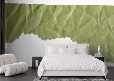 green textured scrap of journal paper Wall mural