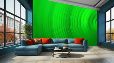 Abstract green background of colorful spin radial motion blur Wall mural