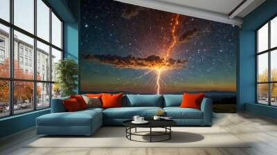 Unravel the enigma of cosmic rays, particles from distant reaches of the universe ai_generated Wall mural