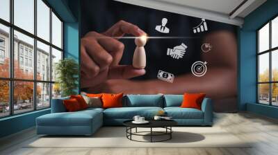 hr, human resources, recruitment, leadership, recruit, management, recruiter, candidate, resource, growth. hold chess for told that's human resources. recruit management resource hud. growing. Wall mural