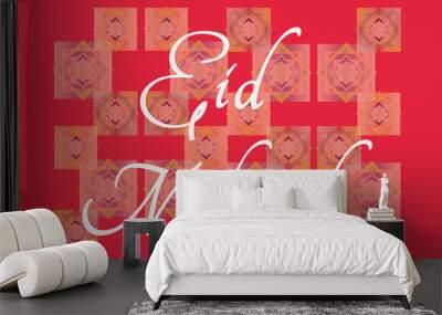 Eid celebration card. Muslims sacrifice holiday. Wall mural