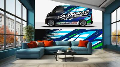 abstract background vector for racing car wrap design and vehicle livery 

 Wall mural