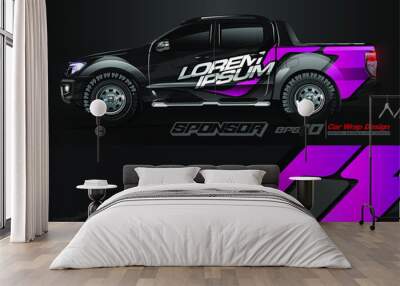 car background design for vehicle vinyl wrap Wall mural