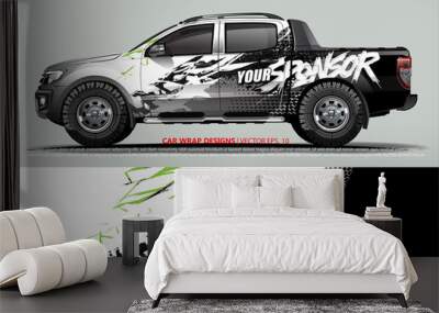 race car Livery for vehicle wrap design vector 
 Wall mural