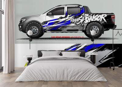 race car Livery for vehicle wrap design vector 
 Wall mural