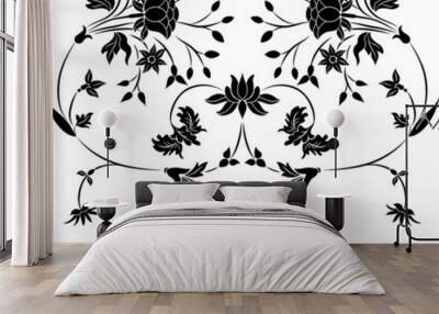 element for design, flowers ornament Wall mural