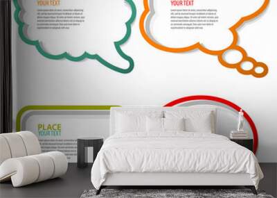 Speech Bubbles Wall mural