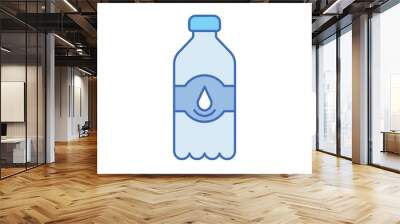 Blue Line Mineral Water vector icon Wall mural