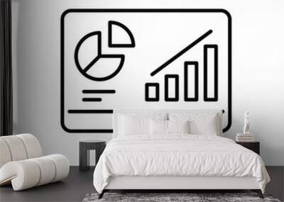 Online Report vector icon Wall mural