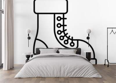 Shoes vector icon Wall mural