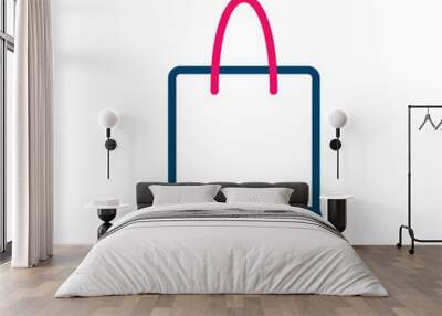 Shopping Bag vector icon Wall mural