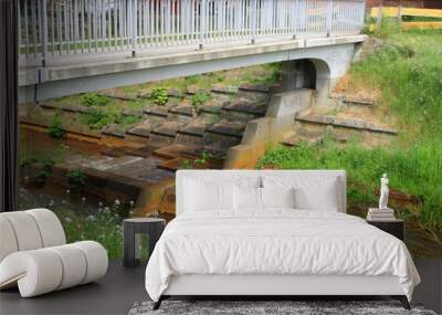 old wooden bridge Wall mural