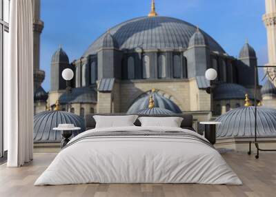 blue sky and dome of the mosque Wall mural