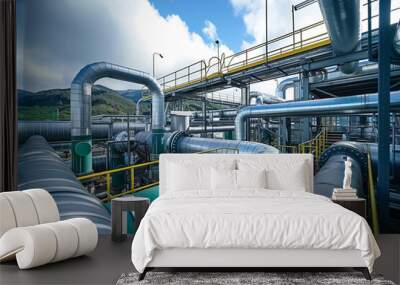 Geothermal power plant Wall mural