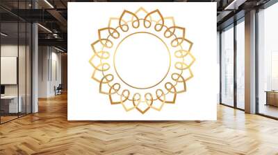 golden Frame circle Logo vintega and luxury_05 Wall mural