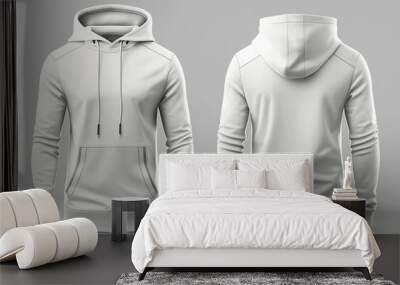 hoodie render Blank male hoodie sweatshirt long sleeve Generative AI Wall mural