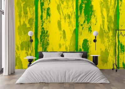 abstract bright green and yellow colors background for design Wall mural