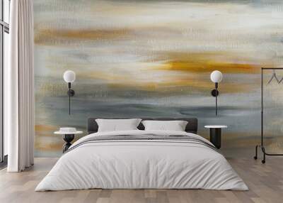 Earth, autumn tones abstract painted background Wall mural