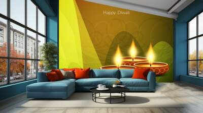 Beautiful background design for Diwali festival Wall mural