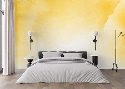 Modern soft yellow watercolor background design Wall mural