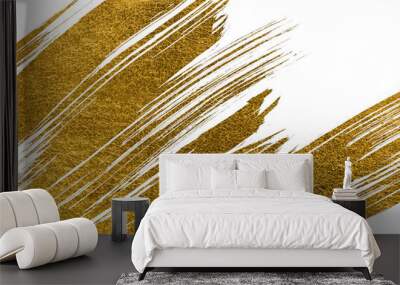  Brush painted gold line Wall mural