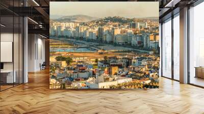 View of Tangier cityscape, Tangier, Morocco Wall mural