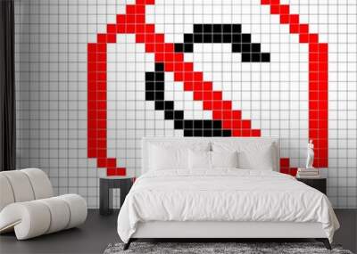 pixel cursor icon Wall mural