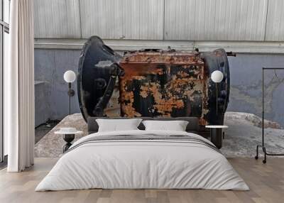 An old transmission from a 1970 truck. Wall mural