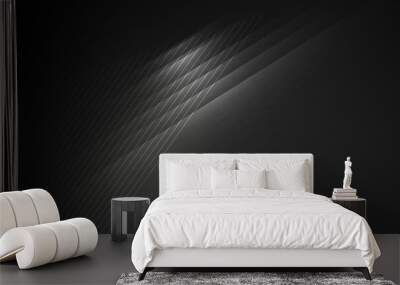 black background metal pattern Wall mural