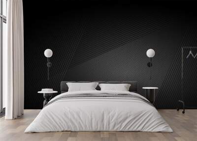 black background metal pattern Wall mural