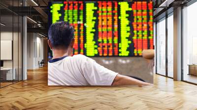 stock market index Wall mural