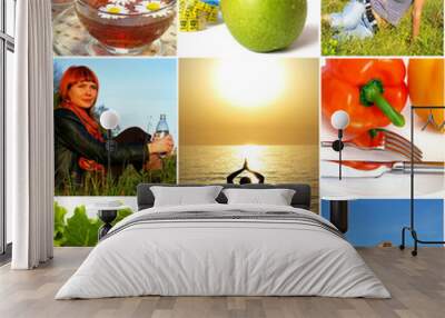 healthy lifestyle concept Wall mural