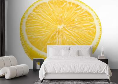 fresh lemon isolated on white background Wall mural