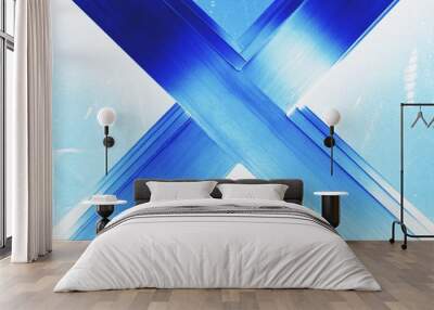 abtract metal x shape Wall mural