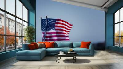 USA national hand flag Wall mural