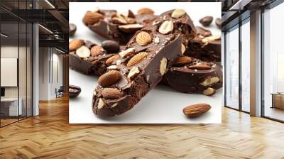 Chocolate almond biscotti with espresso Wall mural