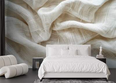 Textured cotton fabric Wall mural