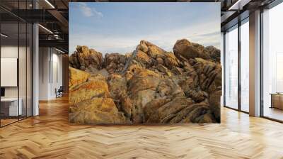 rocks and sky Wall mural