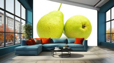 Fresh pear fruit isolated Wall mural