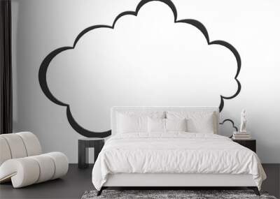 speech bubble thought Wall mural