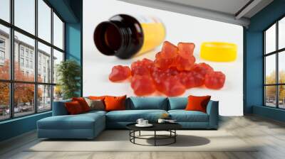 vitamins for children, such as jelly candies Wall mural