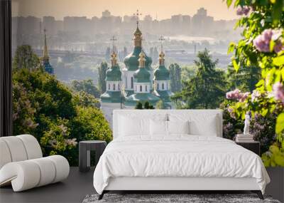 Vydubychi Monastery view Wall mural