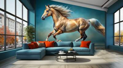 horse runs gallop Wall mural