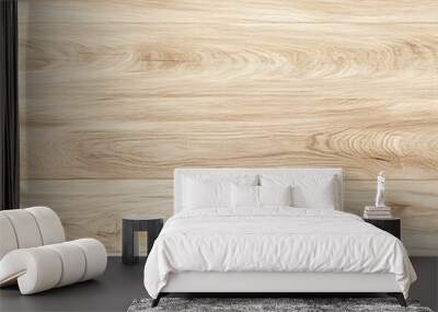 Light beige wooden background with wood grain texture for interior design Wall mural