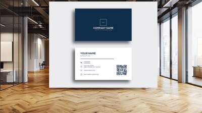 business card design template, clean professional business card template, visiting card, business ca Wall mural