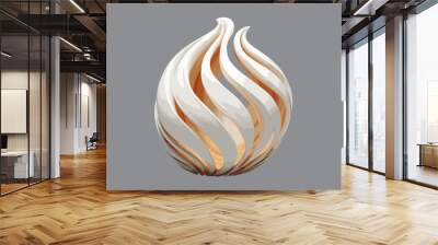 Paper cut 3d realistic layered sphere. Concept design element for presentations, web pages, posters and flyers. Vector illustrartion EPS10
 Wall mural