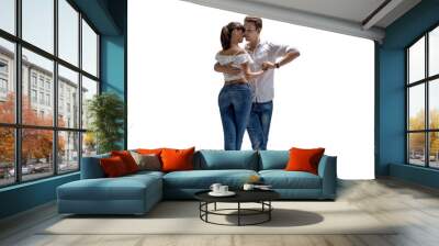 couple dancing social danse Wall mural