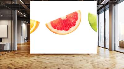 Photo of macro tropical delicious citrus slices Wall mural