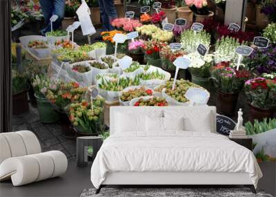 flower market Wall mural