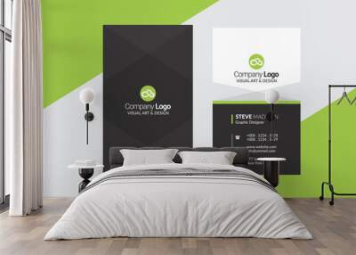 green Business card  Wall mural